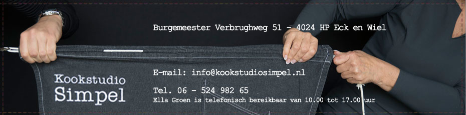 kookstudio simpel, Contact